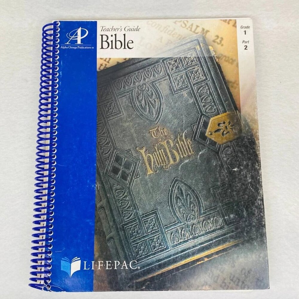 Lifepac Life PAC Teacher's Guide The Bible Grade 1 Part 2 Spiral Paperback